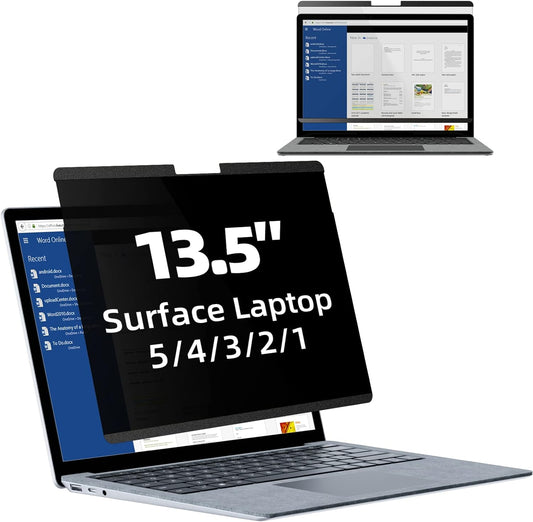 "Ultimate Privacy and Protection: Magnetic Screen Filter for 13.5 Inch Microsoft Surface Laptop - Anti-Spy, Glare Reduction, Blue Light Filter, Easy to Install"