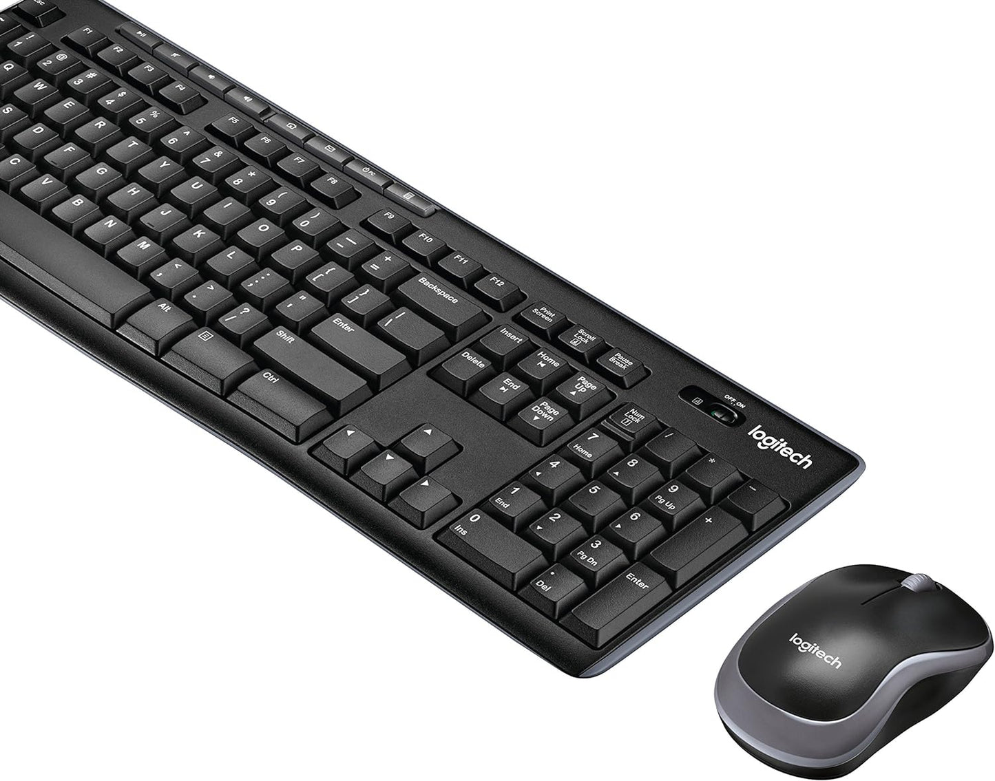 "Enhance Your Workstation with MK270 Wireless Keyboard and Mouse Combo - Long Battery Life, Compact Design, and Convenient Multimedia Keys - Perfect for PC and Laptop Users!"