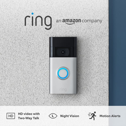 Video Doorbell (2Nd Gen) by Amazon | Wireless Video Doorbell Security Camera with 1080P HD Video, Battery-Powered, Wifi, Easy Installation | 30-Day Free Trial of  Protect | Works with Alexa