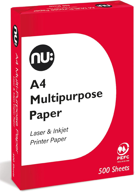 : Multi-Purpose Printer Paper, White, 500 Sheets