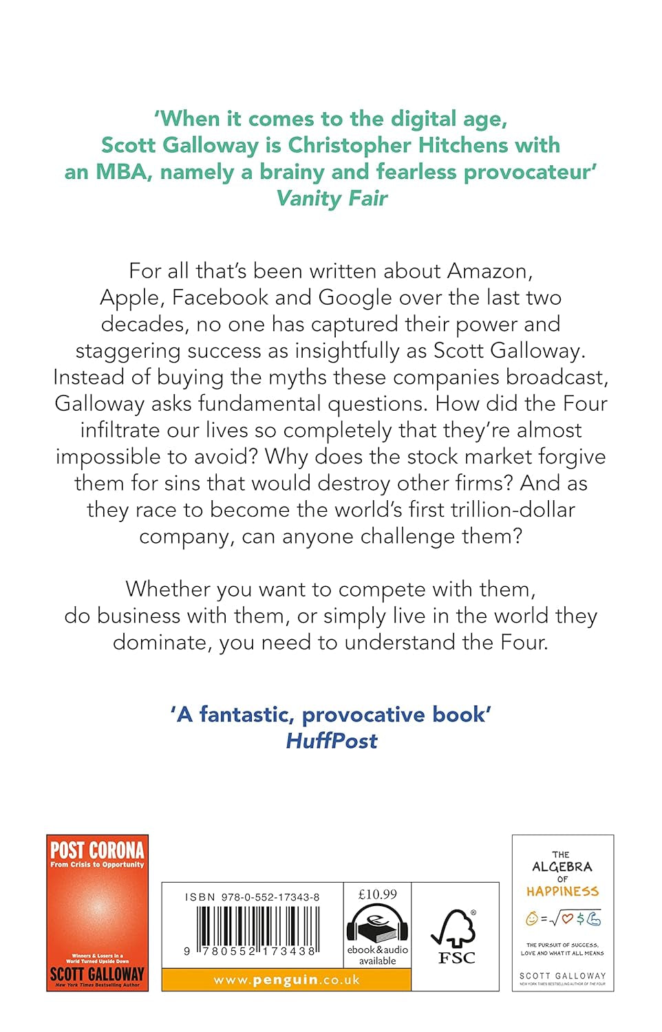 The Four: the Hidden DNA of Amazon, Apple, Facebook and Google