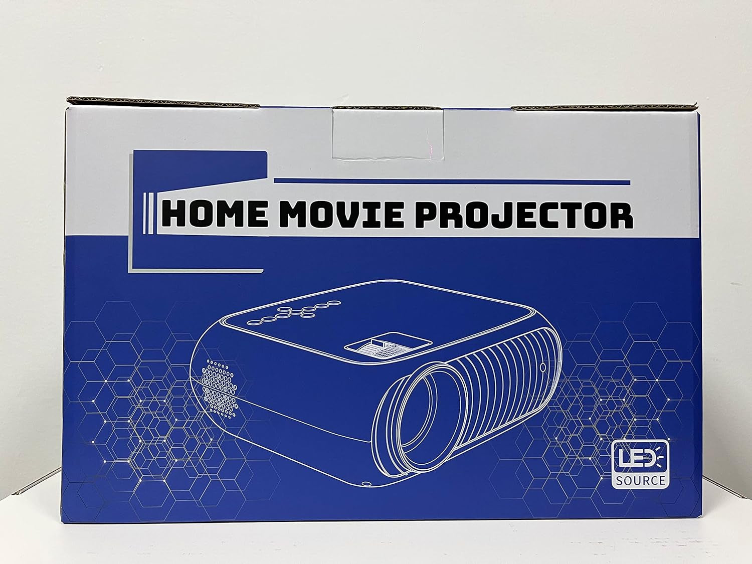 Projector, Home Theatre Projector 1080P Full HD Supported, Upgraded 12000 Lux Video Mini Projector Compatible with Ios/Android/Tablet/Pc/Tv Stick/Usb/Dvd/Game