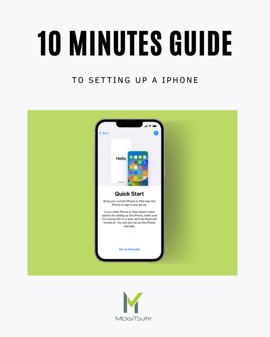 Setup a iPhone in 10 minutes